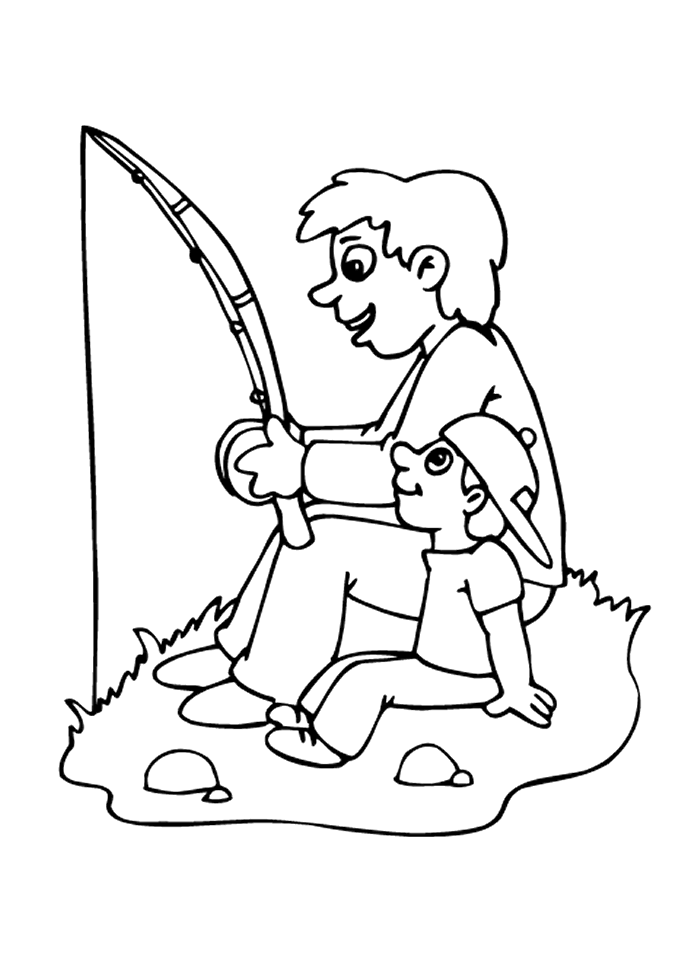 Fathers Day Coloring Pages (20) - Coloring Kids
