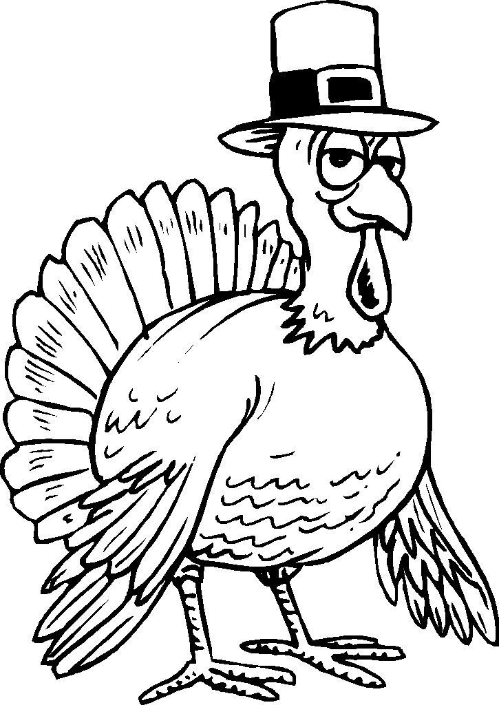 free turkey coloring pages for kids | Printable Coloring Pages