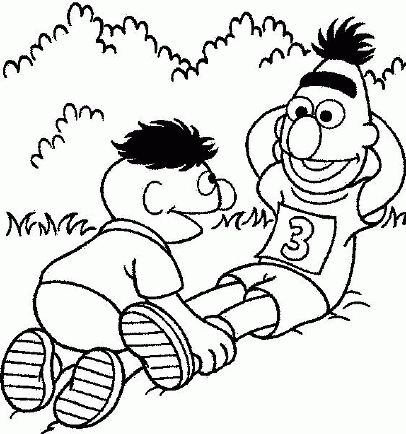 Bert And Ernie Coloring Pages - HD Printable Coloring Pages