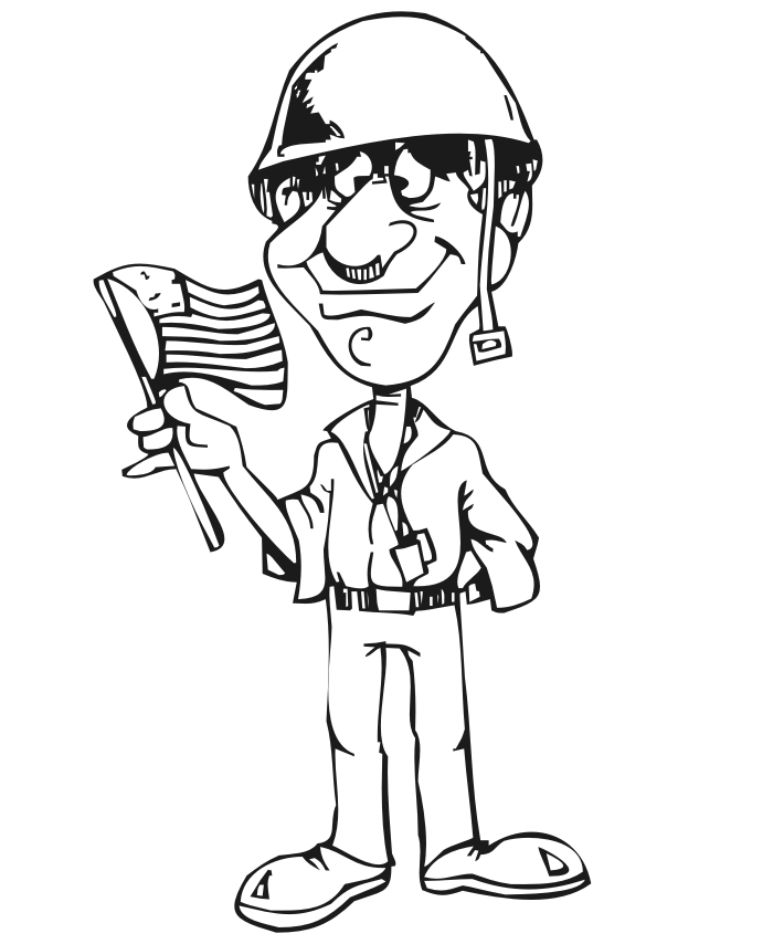 Soldier Coloring Pages For Kids - Free Printable Coloring Pages