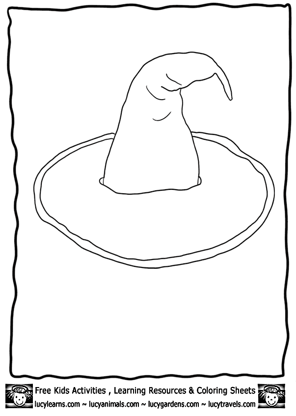 Witch Hat Template for Kids, Lucy