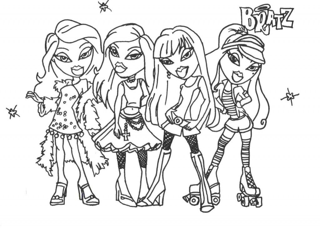 Download Bratz Glamor Girls Coloring Pages - deColoring