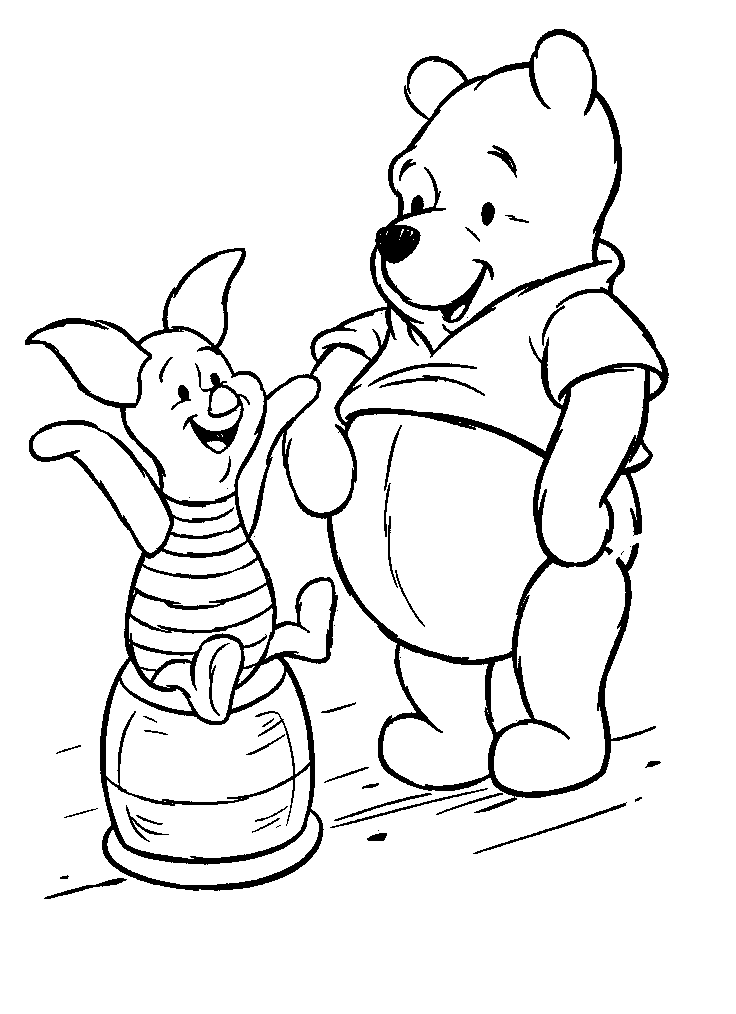 Winnie the Pooh coloring pages and free pictures