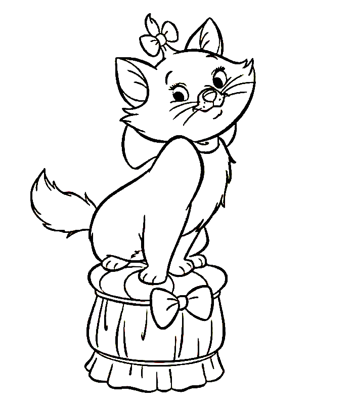 Cute Lady Cat Coloring Pages ~ Printable Coloring Pages