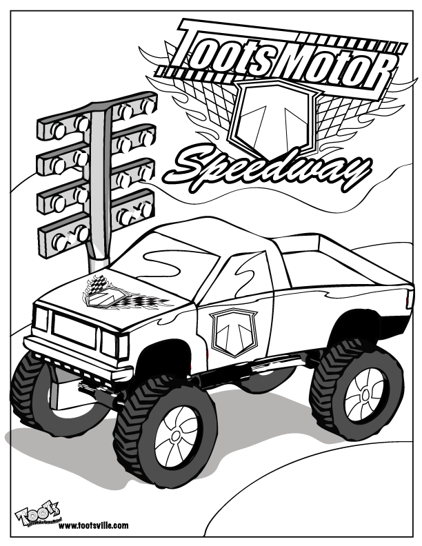 pictures coloring coloringapr monster trucks sports carsapr log