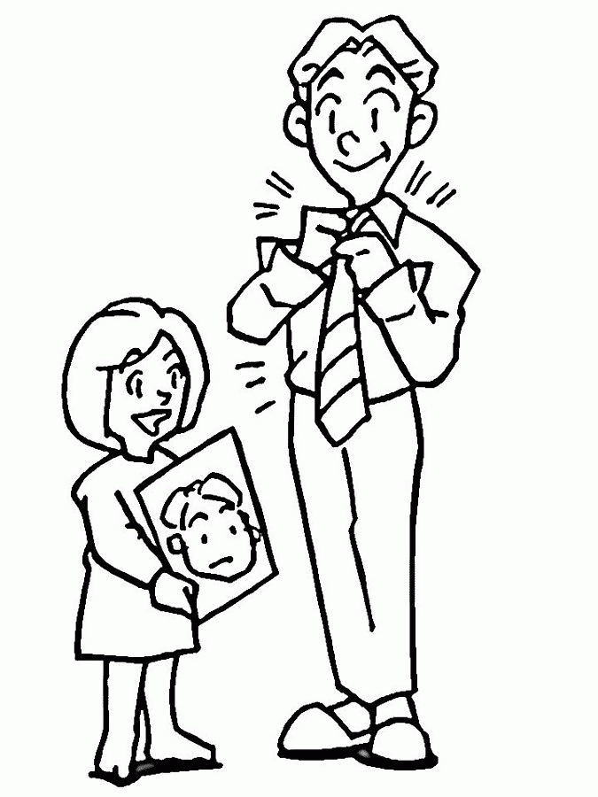 Fathers Day Coloring Pages (18) - Coloring Kids