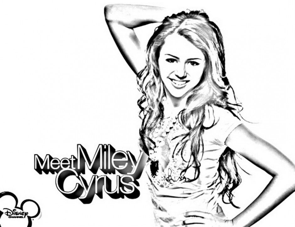 Miley Cyrus Coloring Pages To Print 199827 Hanna Montana Coloring