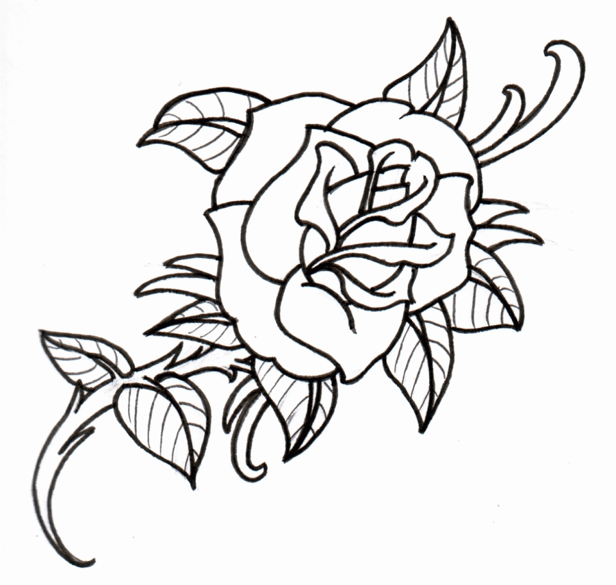 Simple Flower Outline Tattoopart Tattoo Designs Isszlimv