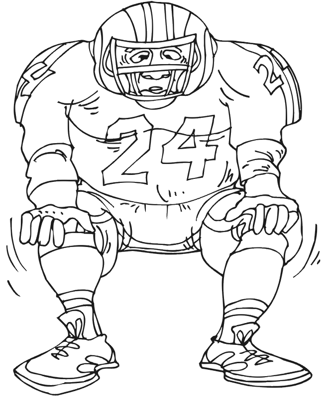 Coloring Pages Online: Football Coloring Pages