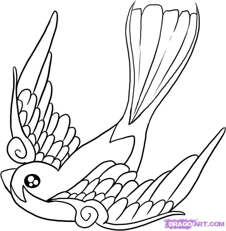 Birds Tattoos For You: Swallow Bird Tattoo Design