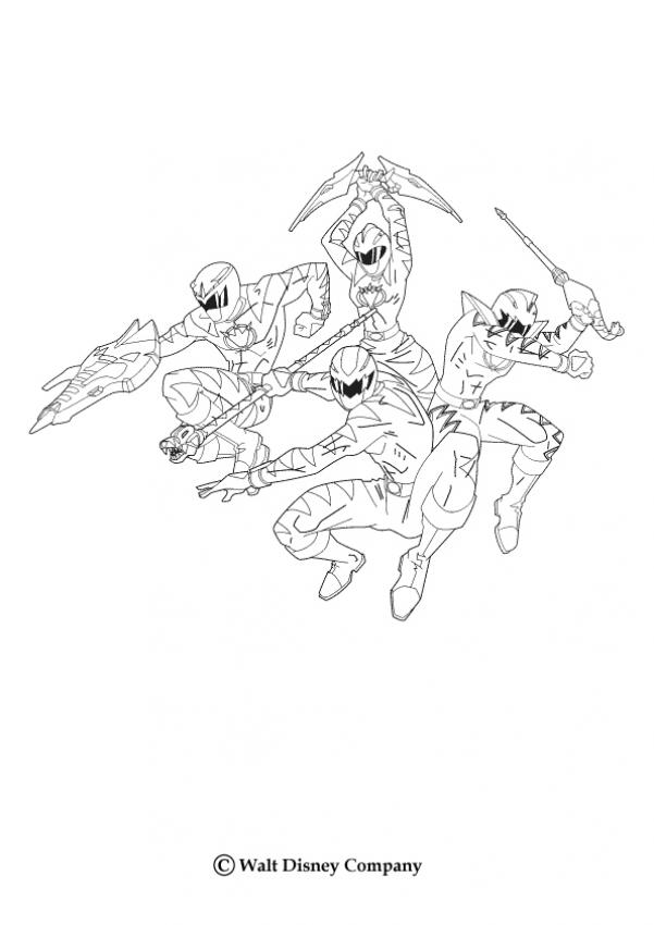 POWER RANGERS coloring pages - Robot in action