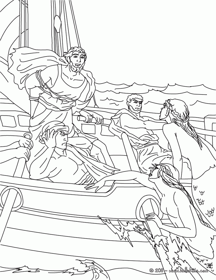 Greek myths coloring pages | 5th grade