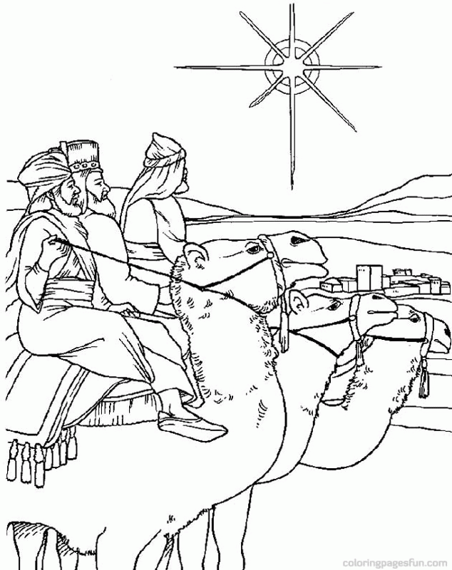 Bible Christmas Story Coloring Pages 13