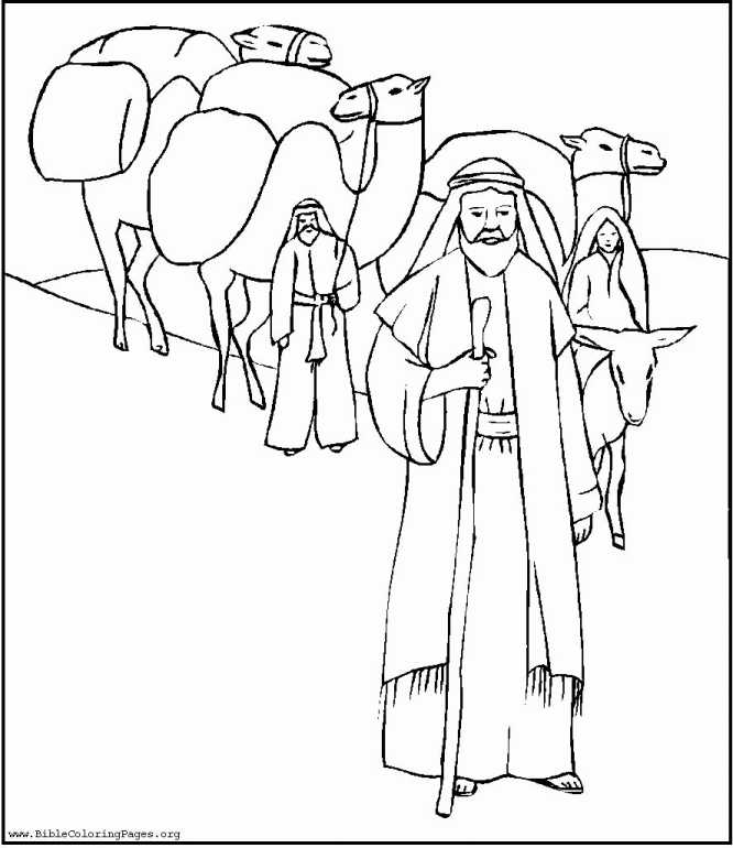 Abram And Lot Coloring Pages | Online Coloring Pages