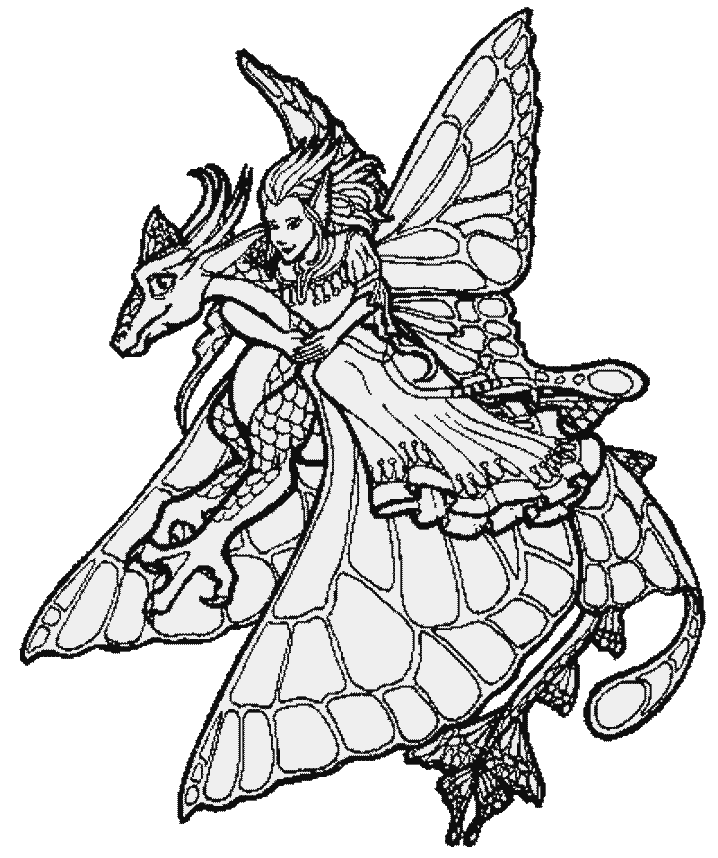 Fairies Coloring Pages 226 | Free Printable Coloring Pages