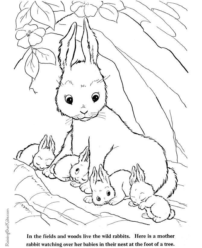 Printable Easter Sheet to Color - 007