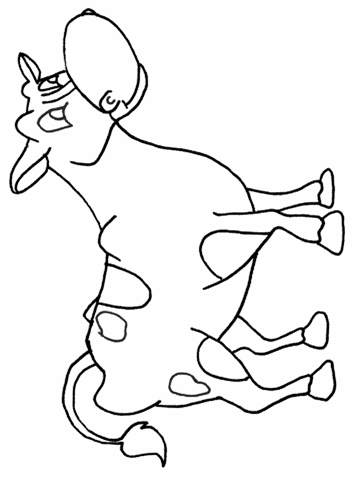printable Cow Coloring Pages for kids | Great Coloring Pages