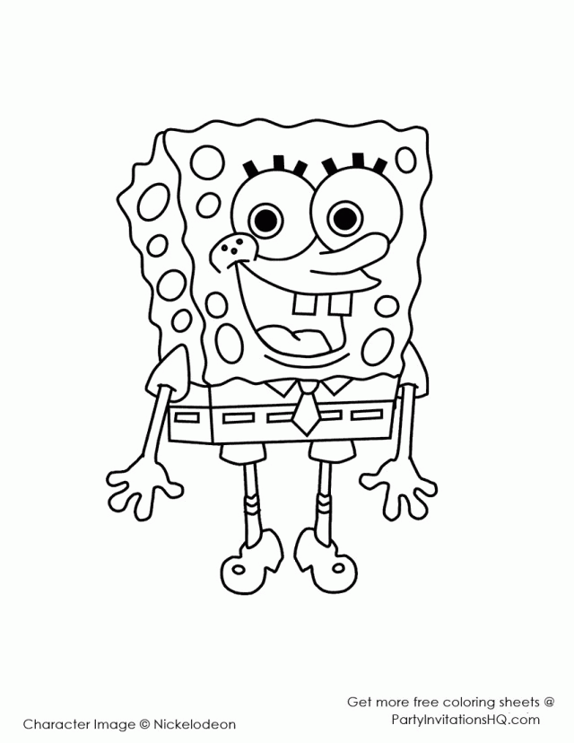 Best Sponge Bob Coloring Pages | Laptopezine.