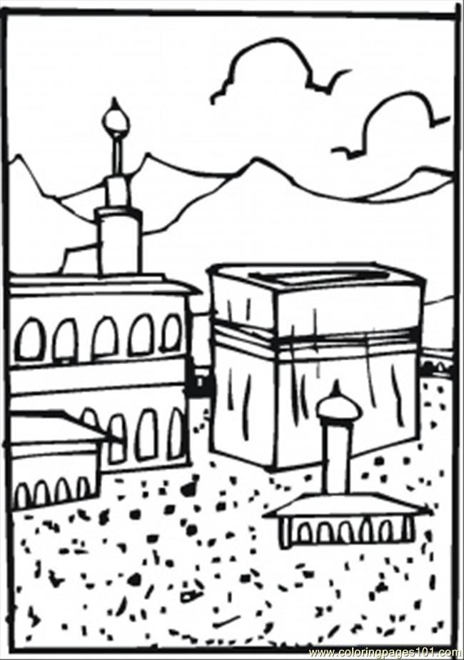 hajj Colouring Pages