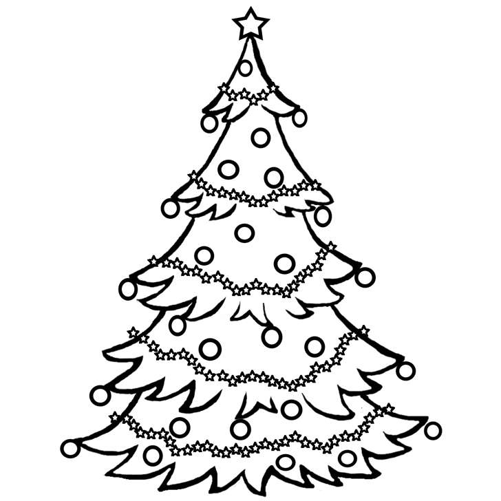 Christmas Tree Coloring Pages - Picture 12 – Christmas Tree