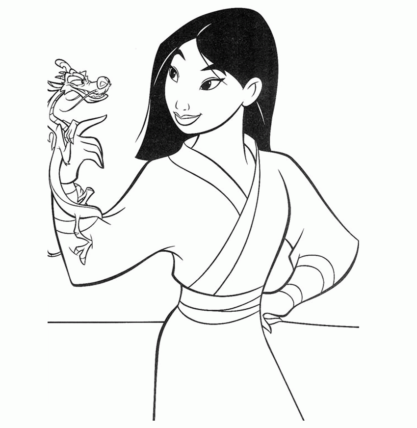Cool Mulan Coloring Pages - deColoring
