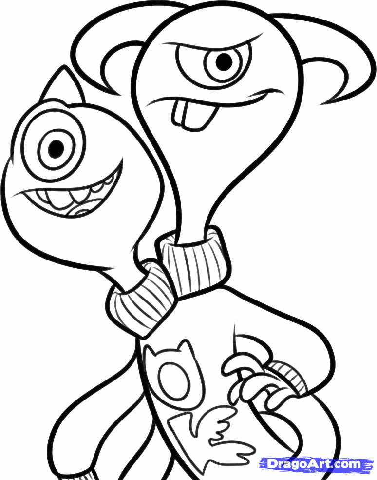 monster inc para dibujar Colouring Pages (page 2)