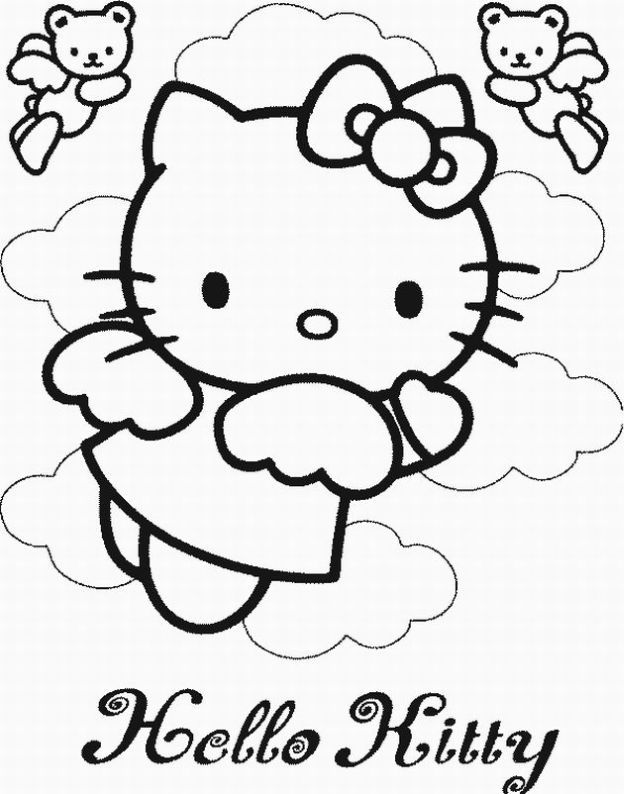 Free Online Coloring Pages Of Hello Kitty