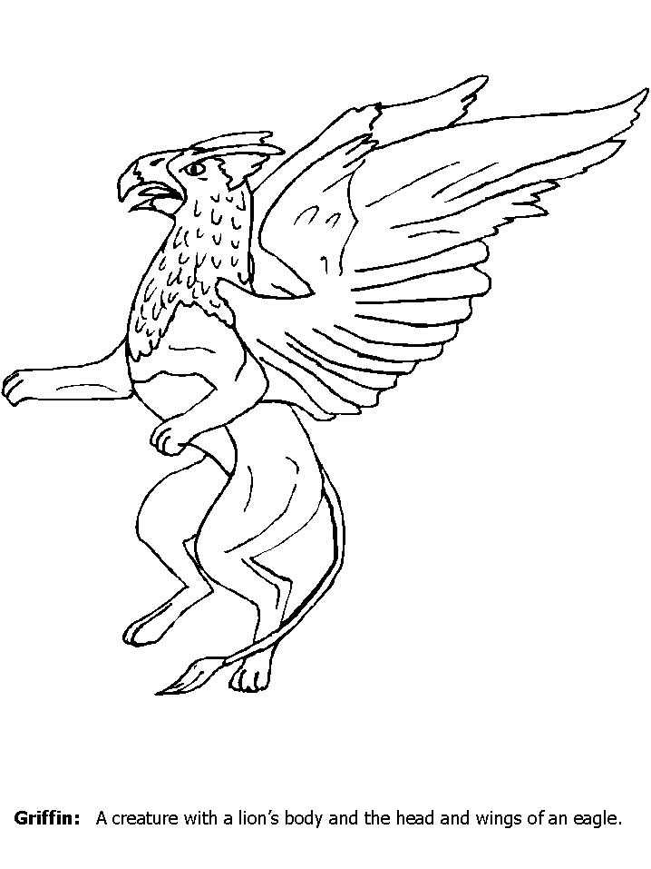 Griffin Greek Coloring Pages & Coloring Book