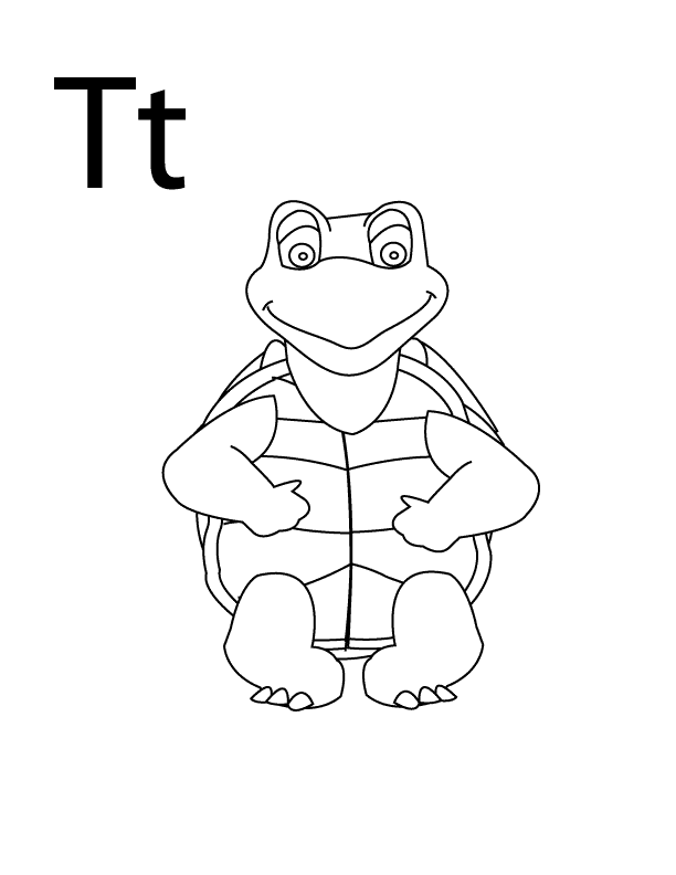 Coloring Pages - Letter-T