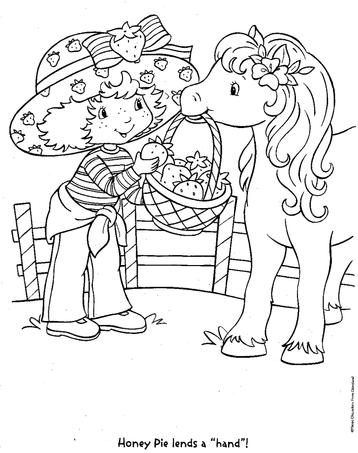 Free Strawberry Shortcake Coloring Pages 177 | Free Printable