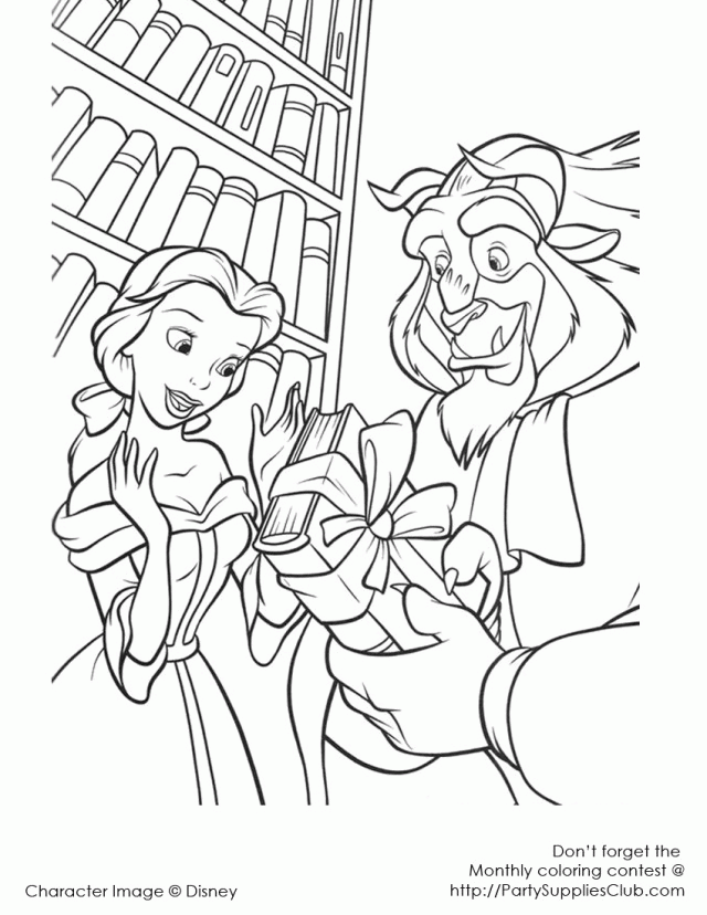 New Disney Beauty And The Beast Coloring Pages | Laptopezine.