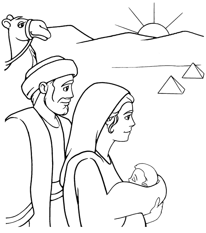 Escape to Egypt Coloring Page