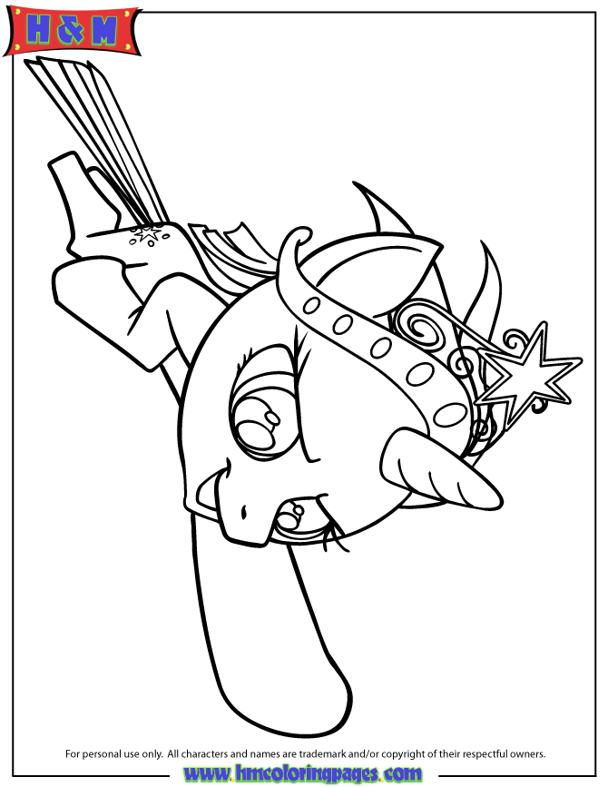 My Little Pony Twilight Sparkle Unicorn Charging Coloring Page