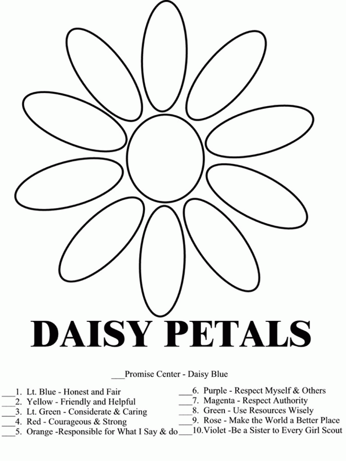Daisy Petals B & W