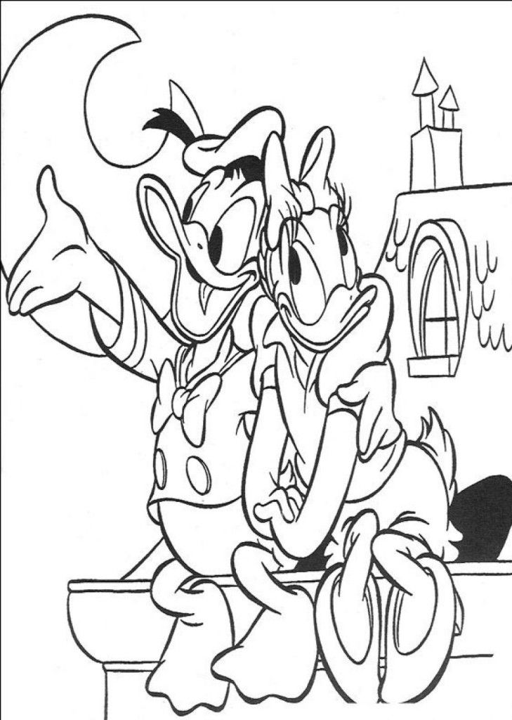 Cool Donald And Daisy Coloring Pages - deColoring