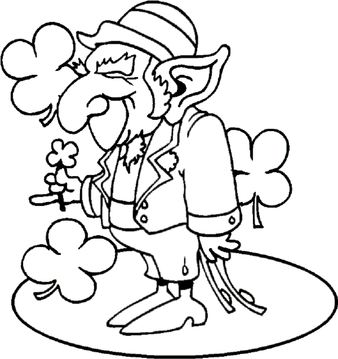 Coloring Pages Leprechaun 502 | Free Printable Coloring Pages