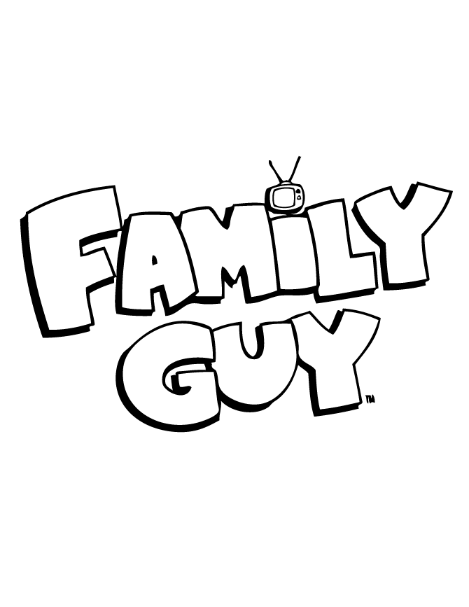 Family Guy Logo Coloring Page | coloring pages