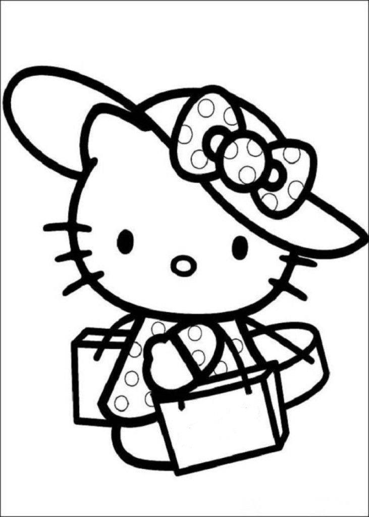 Hello Kitty Coloring Pages To Color Online - HD Printable Coloring