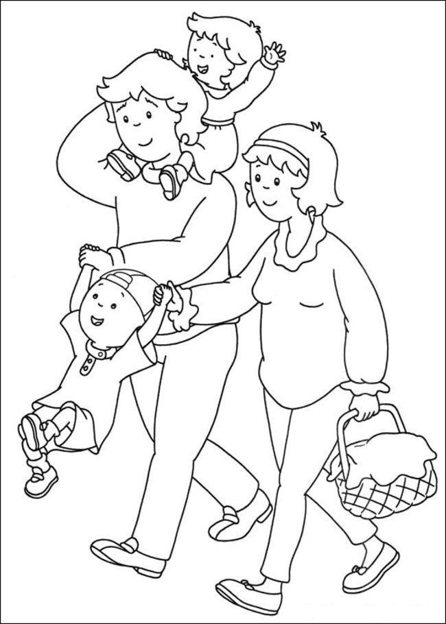 Caillou Coloring Pages Online - Picture 29 – Free Printable