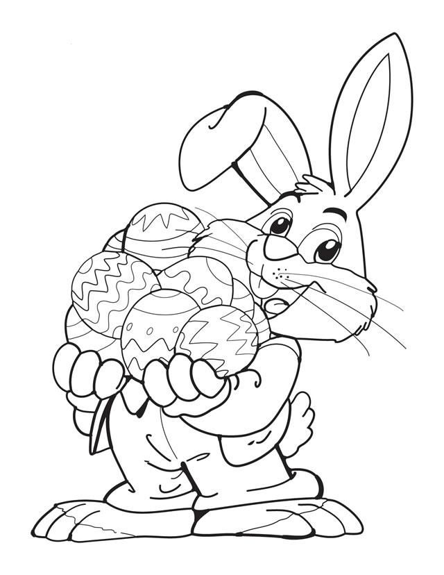 Easter Bunny Coloring Pages To Print | Coloring Pages