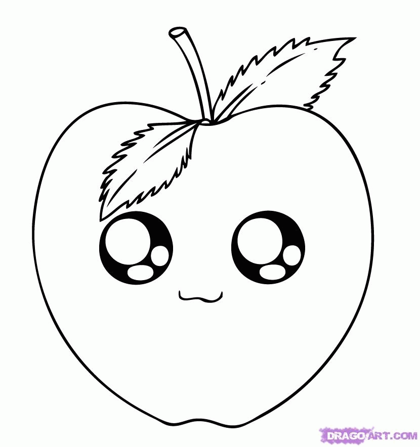 How to Draw an Apple, Step by Step, Food, Pop Culture, FREE Online