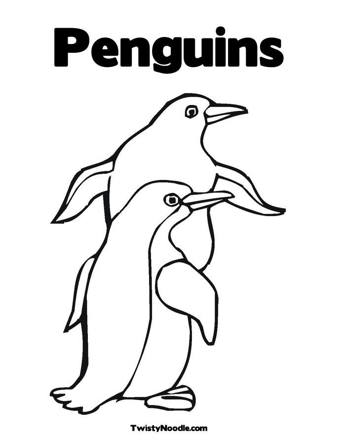 Penguin Pictures To Color Coloring Pages