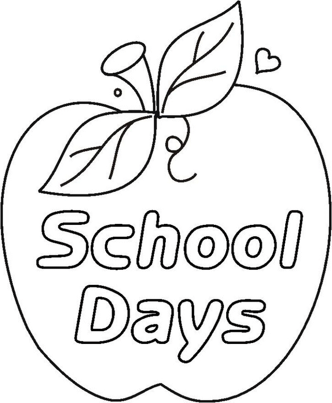 School Days Coloring Pages Free Printable Coloring Pages For Kids