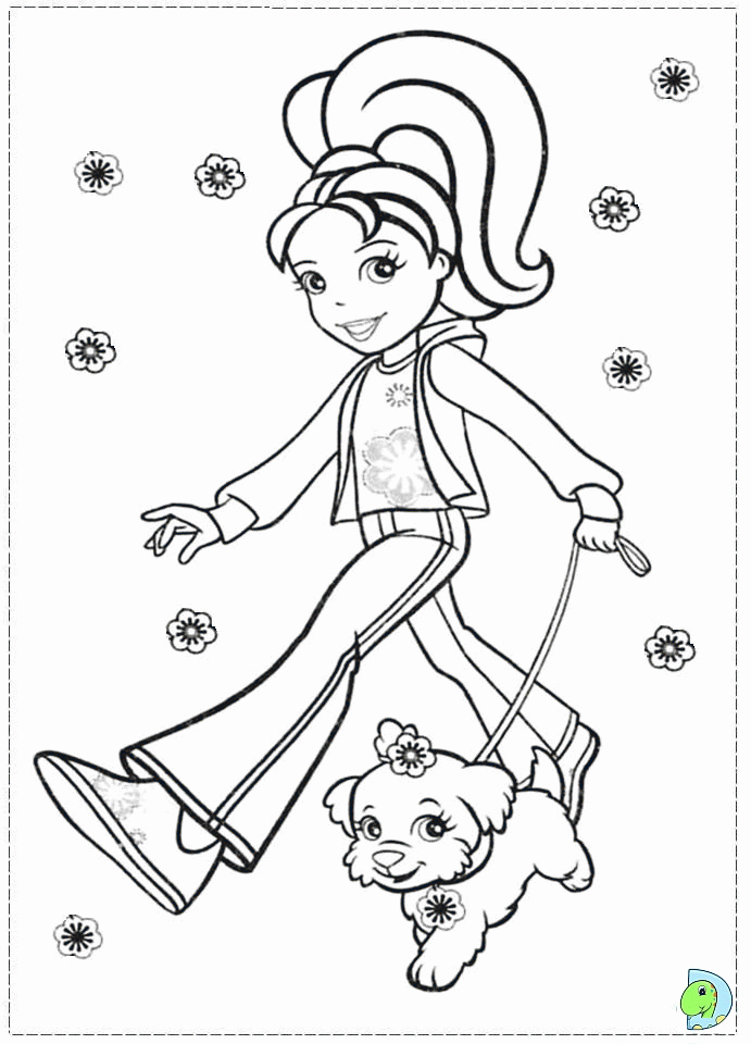 Polly Pocket Coloring Pages Polly Pocket Coloring Page Dinokids