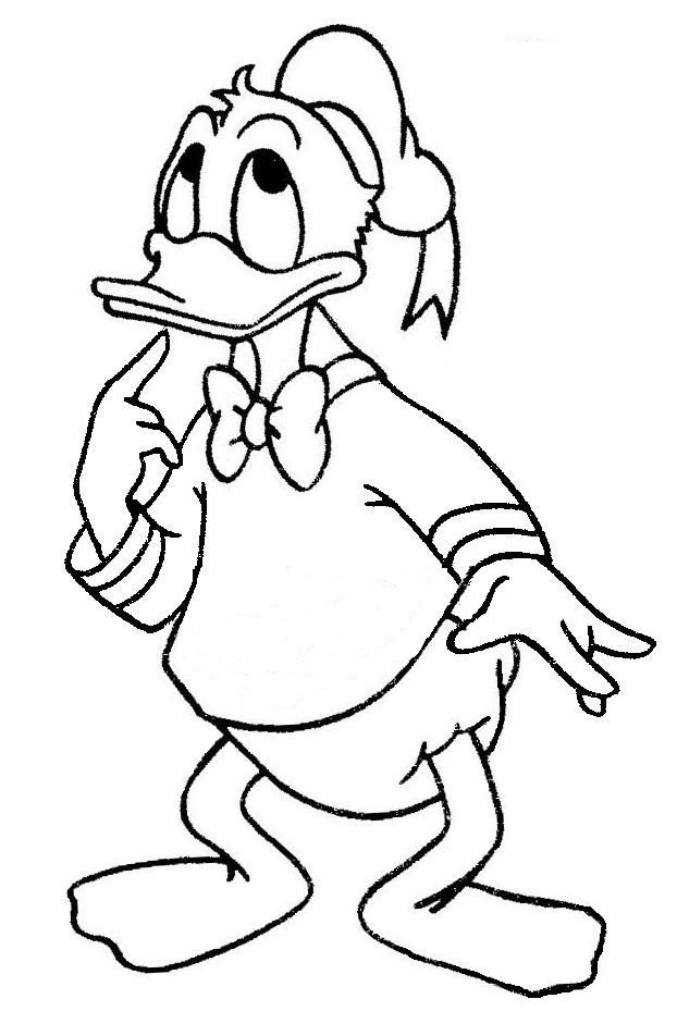 Donald Duck Coloring Pages 50 Backgrounds | Wallruru.