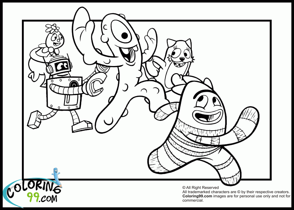 Yo Gabba Gabba Coloring Pages | Minister Coloring