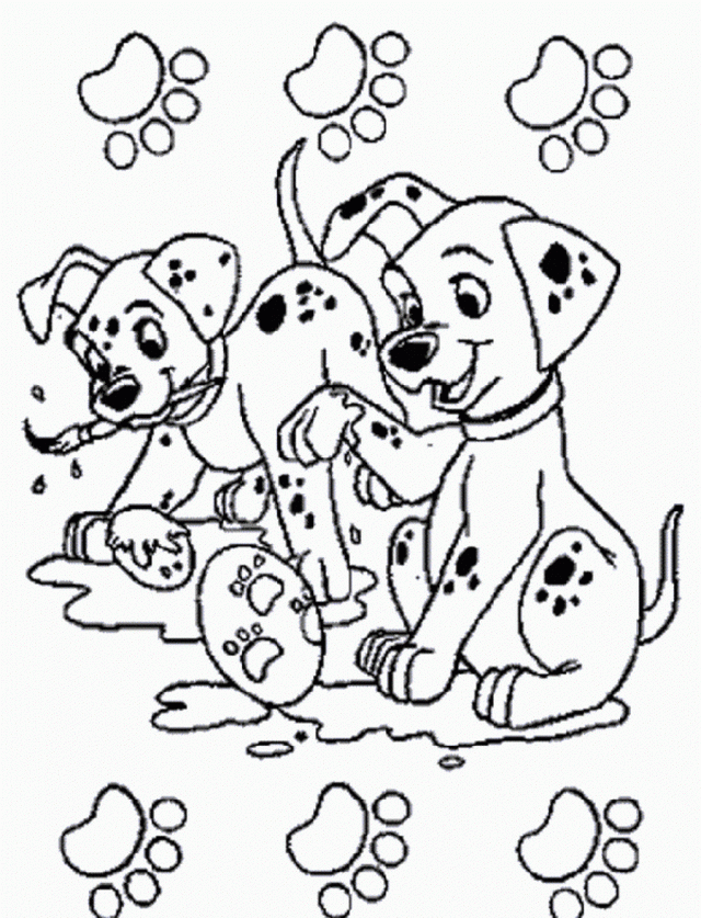 101 Dalmatians Art Time Coloring Page Coloringplus 278056 101