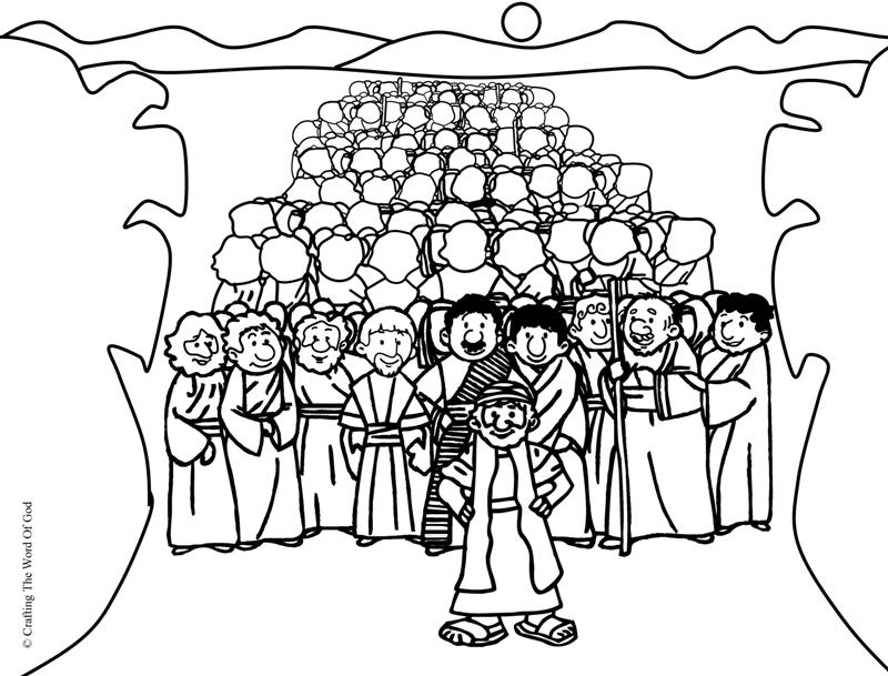 Crossing The Red Sea- Coloring Page « Crafting The Word Of God
