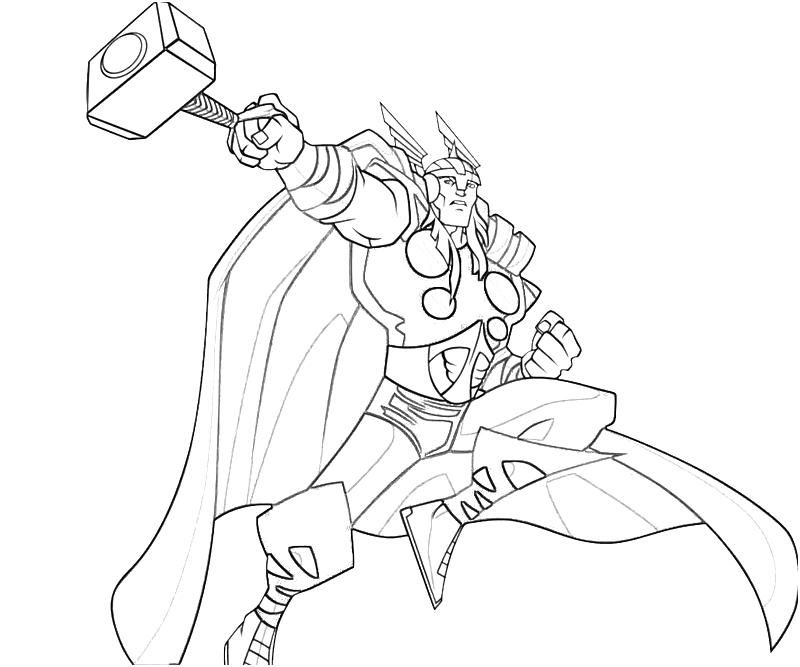 amazing Thor Coloring Pages For Kids | Great Coloring Pages