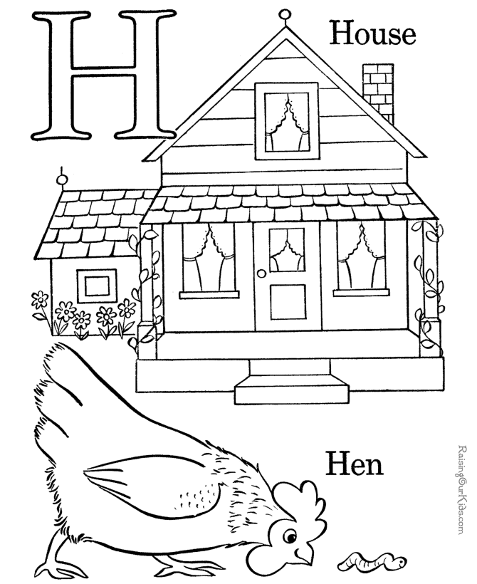 Free Coloring Pages Alphabet - Free Printable Coloring Pages